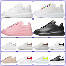 Fashion Designer Casual Shoes Men Women Luxury Platform Lace Up Leather Sneakers White Black Pink velvet suede Designer Chaussures de Espadrilles Casual Shoes 36-45