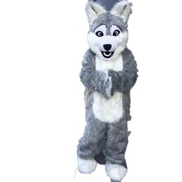 Hot Sales Grey Wolf Mascot Costumes Cartoon theme fancy dress High School mascot Ad Apparel