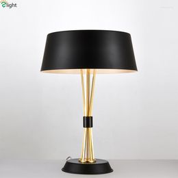 Table Lamps Modern Lustre Gold Metal Led Lamp Luminaria Bedroom Lights Fixtures Living RoomTable Desk Tafellamp