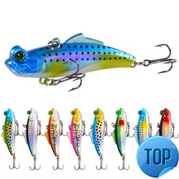 VIB Metal Spinner Spoon Fishing Lure 6.5cm 12.5g Lifelike Hard Baits Vibration Crank Bait Sequins For Carp Fishing Tackle Pesca