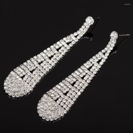 Dangle Earrings Rhinestone Drop Earring Ear Ring Fashion Exaggerated Bride Assembly Jewellery 180404-5