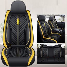 Car Seat Covers Cover Front/Rear Vehicle Cushion For Women Not Moves Universal Pu Leather Black/Red Non-Slide Ranger Rover Y1 X40