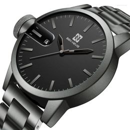 Wristwatches Ben Nevis Military Quartz Men Watch Business Waterproof Steel Wrist For Husband BoyFriends Calendar Watches Gifts A6