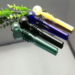 Hookahs Coloured multi wheel bullous glass direct fired pot Glass bongs Oil Burner Glass