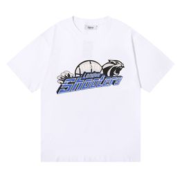 Mens T Shirts Women Tees Basketball London Shooter Printed Cotton Loose Short Sleeves