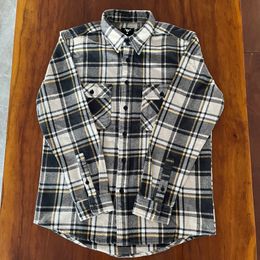 Men's Casual Shirts ST165 Genuine Super Thick Heavy 500GSM 100% Cotton Quality Vintage Stylish Durable Plaid Shirt 230322