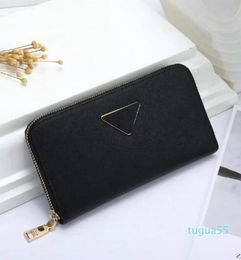 Designer-Fashion Women Clutch Credit Card Wallet Pu Leather Single Zipper Wallets Lady Ladies Long Classical Coin purse278N