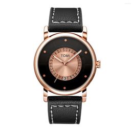 Wristwatches Unique Watches Creative Watch For Men Women Couple Geek Stylish Leather Wristwatch Fashion Quartz-watch Male Clock Reloj Hombre
