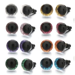 Doll Accessories 5Pairs Plastic Eyeball Glitter Crystal Eyes Bear Animal Puppet Stuffed Toys Parts Plush Safety For To 230322