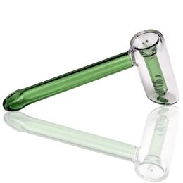 5inch Hammer Bubblers Glass Smoking Pipes Hand Herb Tobacco Water Pipe Recycle Chamber Mini Bubbler