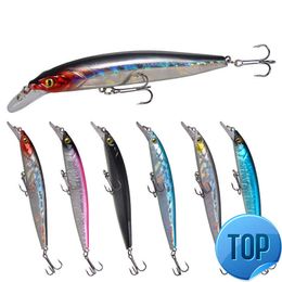 1 PCS 7g 12g Floating Luminous Minnow Fishing Lure Wobbler Hard Artificial Bait 3D Eyes Carp CrankFish Bait Fishing Tackle