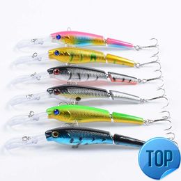 1 Pcs Jerk Bait Minnow Fishing Lure Hard Plastic Bait Artificial Lures Bass Pike ABS Wobbler For Fish Hooks Crank Bait 3D Eyes