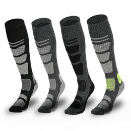 Men's Socks Merino Wool Ski Socks Winter Sports Snowboard Cycling Hiking Skiing Stockings Men Women Knee High Thermal Sock 230322