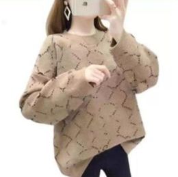 Tasarımcılar Kadın Sweaters Hip Hop Yün Yarım boyunlu kazak gündelik örgü üstleri kadın ceket