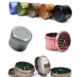 Top Quality 63MM /2.48" Newest Metal Herb Grinder Spice Tobacco Grinders Premium Drum Shape 4-Piece Aluminium Alloy Hand Muller 11
