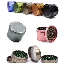 Top Quality 63MM /2.48" Newest Metal Herb Grinder Spice Tobacco Grinders Premium Drum Shape 4-Piece Aluminum Alloy Hand Muller 11