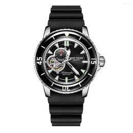 Wristwatches Reef Tiger/RT Luxury Dive Watches For Men Automatic Steel Rubber Strap Relogio Masculino RGA3039