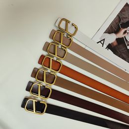 Classic solid Colour Gold letter mens belts for women designers Luxury designer belt Vintage Pin needle Buckle Belts 7 Colours Width 3 cm size 95-115cm