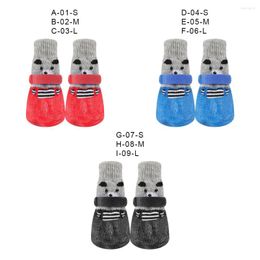 Dog Apparel 2 Pair Medium Pet Socks Breathable Elastic Nonslip Waterproof Boot Sock Travelling Hiking Portable Shoe Footwear Red S