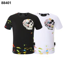 PLEIN BEAR T SHIRT Mens Designer Tshirts Brand Clothing Rhinestone PP Skull Men T-SHIRT ROUND NECK SS SKULL AND PLEIN WITH CRYSTALS Hip Hop Tshirt Top Tees 161250