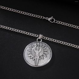 Pendant Necklaces Wiccan Spiral Goddess Necklace For Women Vintage Antique Silver Colour Fertility Mother Talisman Pagan Jewellery