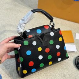 Designer Bags Capucines Bb Handbags Leather Shoulder Bag Women Fashion Small Crossbody Bag Tote 28cm Pouch Printed Dot