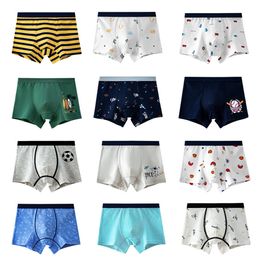 Panties Childrens Underwear for Kids Cartoon Shorts Soft Cotton Underpants Boys 24Pairslot 230322