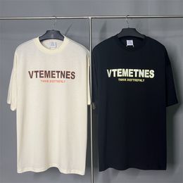 Fashion Brand t shirts vetements Men Tops printed T-shirt Tags Oversized Designer Cotton Tops Men Tops Hiphop Streetwear