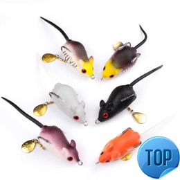 1Pcs/lot 3D Eyes Soft Mouse Bait Fishing Lure 5cm 9g Floating Crankbait Artificial Bait Fishing Tackle Everything for Fishing
