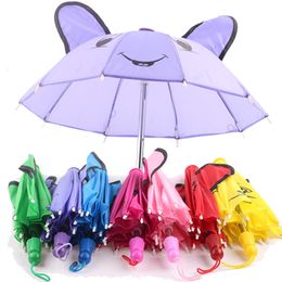 Doll Accessories Colourful Sun Umbrella Fit 18 Inch American 43 Cm Born Baby Clothes Our Generation Girls Russian DIY Toys 230322
