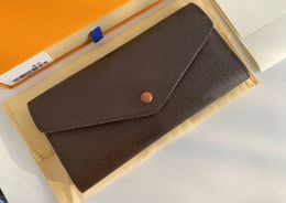 Fashion designer wallets luxury josephine purses mens womens monograms envelope long card holder ladies slim money clutch bags with box wholesale