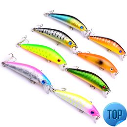 1 PCS Minnow Fishing Lure 7mm7.9g Topwater Hard Bait Wobbler Jig Bait Crank Bait Carp Striped Bass Pesca Fishing Tackle SwimBait