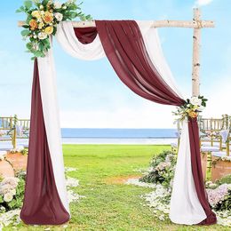 Curtain Wedding Arch Drape Chiffon Fabric Draping Drapery Ceremony Reception Birthday Party Supplies DIY Hanging Wall Decoration