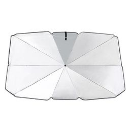 Car Sunshade Vehicle Use Insulation Sun Visor Stretch Inside Front Windshield (Large)