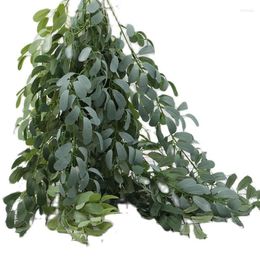 Decorative Flowers One Silk Jujube Tree Leaf Branch Artificial Peanut Stem Greenery For Wedding Home Plants