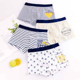 Panties 3 Piece Kids Boys Underwear Cartoon Childrens Shorts For Baby Boy Toddler Boxers Stripes Teenagers Cotton Underpants 230322
