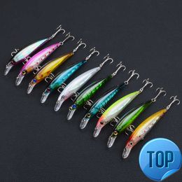 1 PCS Laser Minnow Fishing Lure 11CM 13.4G Pesca Hooks Fish Wobbler Tackle Crank Bait Artificial Japan Hard Bait SwimFish Bait