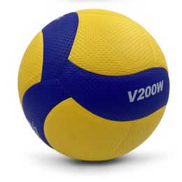 Balls Brand Size 5 PU Soft Touch volleyball Official Match V200W s High quality indoor Training balls 230322