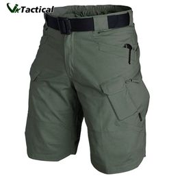 Men's Shorts Men Urban Military Tactical Shorts Outdoor Waterproof Wear Resistant Cargo Shorts Quick Dry Multi pocket Plus Size Hiking Pants 230322