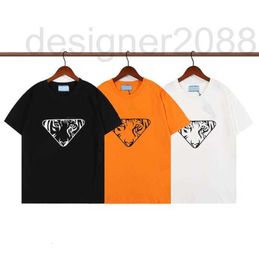 Men's T-Shirts Designer 3 Colours Italy Mens Women Fashion Letters Print Tees With Tiger Patterns Summer Casual Tshirts High Quality I36Q