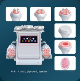 New slimming Ultrasonic 80K Cavitation RF Vacuum Massage Slimming Machine 6 in 1 Radio Frequency Facial Lifting Vacuum beauty machine