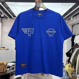 Men's T-Shirts Monogrammed round neck solid Colour base shirt T230321