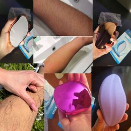 New Crystal Physical Hair Removal Hair Eraser Painless Safe Epilator Easy Cleaning Body Beauty Reusable Glass Hair Remover