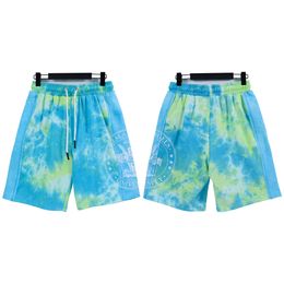 Angels Shorts 23SS Men Women Lovers Letter Logo Tie Dyed Hand Painted printing Shorts PA Unisex Fashion Cotton Short Pants Casual Shorts trunks Boyfriend Gift 01