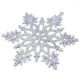 Christmas Decorations Tree Hanging Decorating Ornament Accessories Festival Glitter Artificial Snowflake.