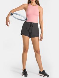 Women active shorts sports shorts casual yoga pants cinchable drawcord short pants soft fabric running sweatpants fitness training trousers nake-feeling