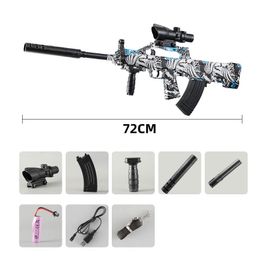 Toy Gun Electric Gel Ball Gun with Bullets Type 95 Full Auto Manual 2 Modes Splatter Ball Launcher Boys Birthday Gifts