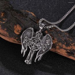 Pendant Necklaces Vintage Gothic Punk Necklace For Men Women Mediaeval Symbolic Neck Chain Party Fine Jewellery Accessories GL0039