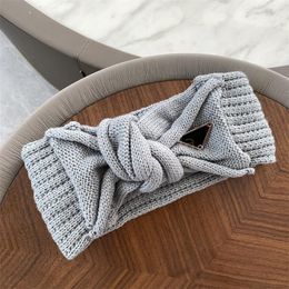 Women Headbands High Quality Knitted Hairband Fashion Designers Letter Print Headband