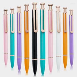 50Pcs Sell Metal Ballpoint Pen Stationery Automatic Ball Support Print Logo Advertising School Office